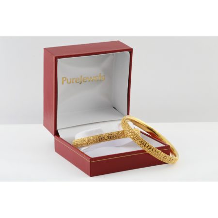 22ct Gold Filigree Bangle | Jali Collection | Size 2.8