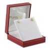 22ct Yellow Gold Pear CZ Stud
