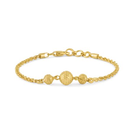 22ct Yellow Gold Ladies Bracelets | 6.75 Inches