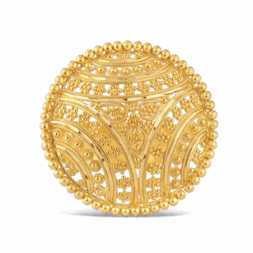 22ct Gold Filigree Cocktail Ring
