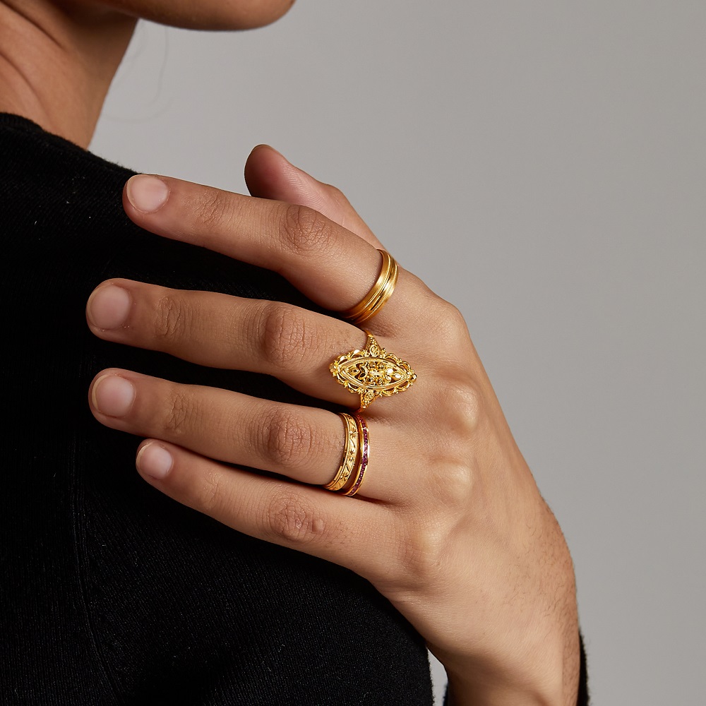 Real Gold Ring for Ladies Available Online at PureJewels UK
