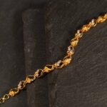 22ct Gold Leaf Design Bracelet | 8 Inches 22ct Gold Leaf Design Bracelet | 8 Inches