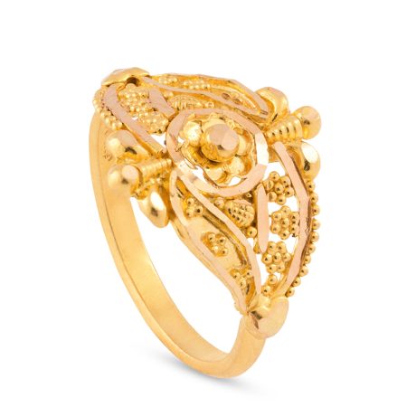 22ct Gold Jali Filigree Ring | Jali Collection