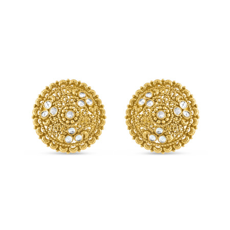 22ct Gold Stud Earring for Ladies