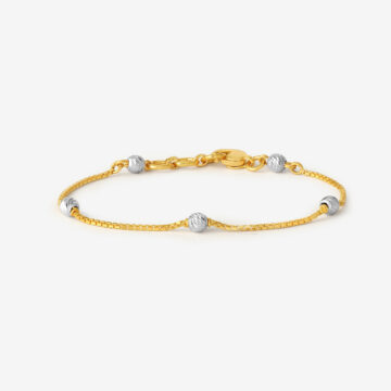 Dual-Tone Gold Bracelet For Kids