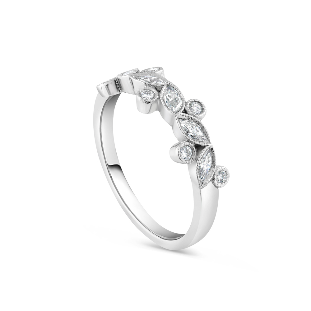 18ct White Gold Diamond Ring for Ladies