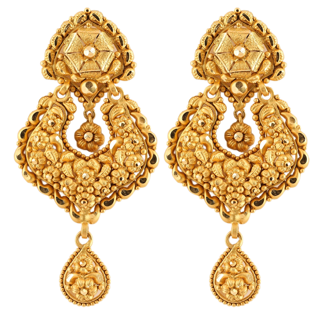 Statement Pear Earrings