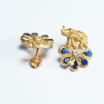 22ct Gold Elephant Motif Stud Earring 22ct Gold Elephant Motif Stud Earring