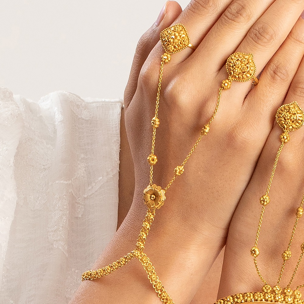 Bridal hand ring bracelet on sale