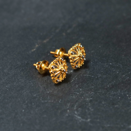 Square Shaped Gold Stud Square Shaped Gold Stud