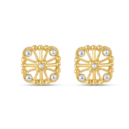 Square Shaped Gold Stud Square Shaped Gold Stud