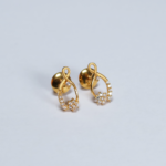 22ct Gold Flora CZ Studs 22ct Gold Flora CZ Studs