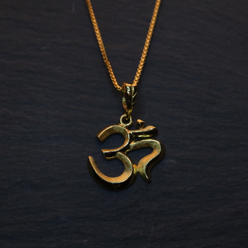 22 Karat Gold Divine Om Pendant PureJewels UK