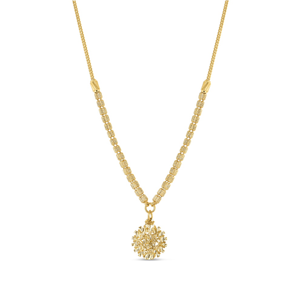 Black Friday Gold Jewellery Sale 22ct Gold Lotus Flower Necklace