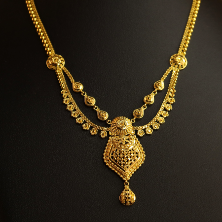 22ct Gold Filligree Necklace | 18 Inches 22ct Gold Filligree Necklace | 18 Inches