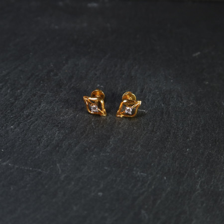 22ct Gold CZ Ear Studs for Ladies 22ct Gold CZ Ear Studs for Ladies