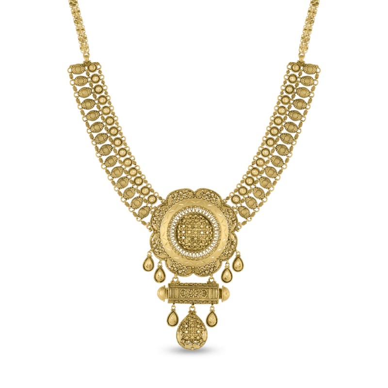 22ct Gold Antique Style Bridal Necklace | PureJewels UK