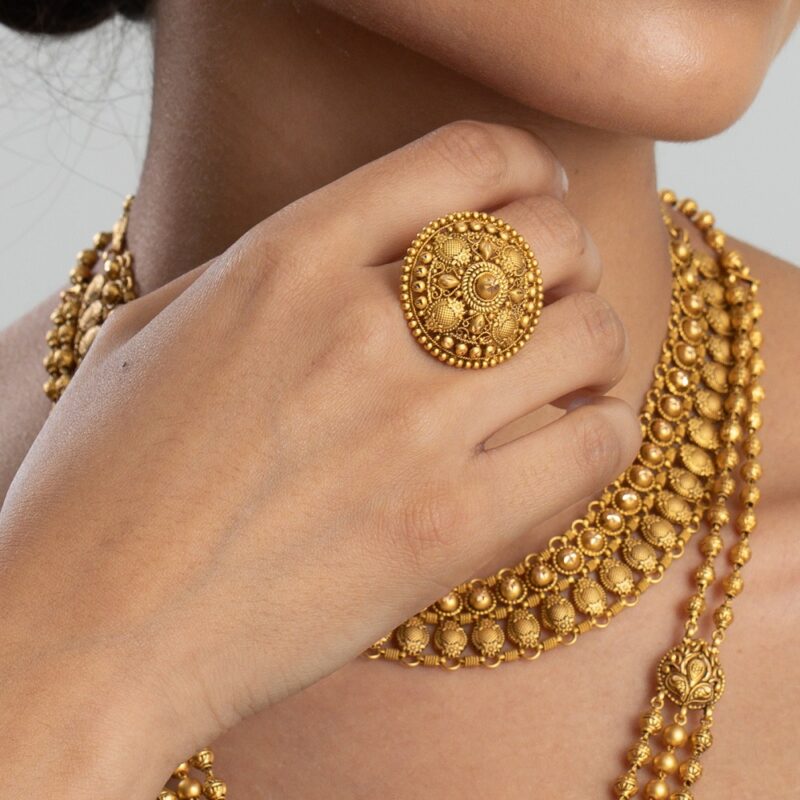 22ct Gold Cocktail Adjustable Armari Collection Ring