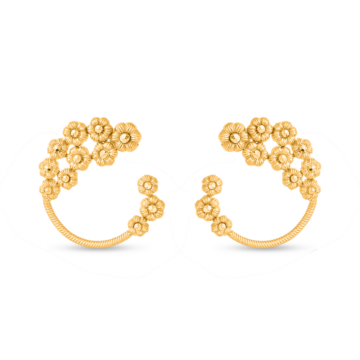 22ct Sunrise Gold Rosette Earring
