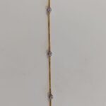 Frauen Goldarmband mit Rhodium Finish | 7Zoll Frauen Goldarmband mit Rhodium Finish | 7Zoll