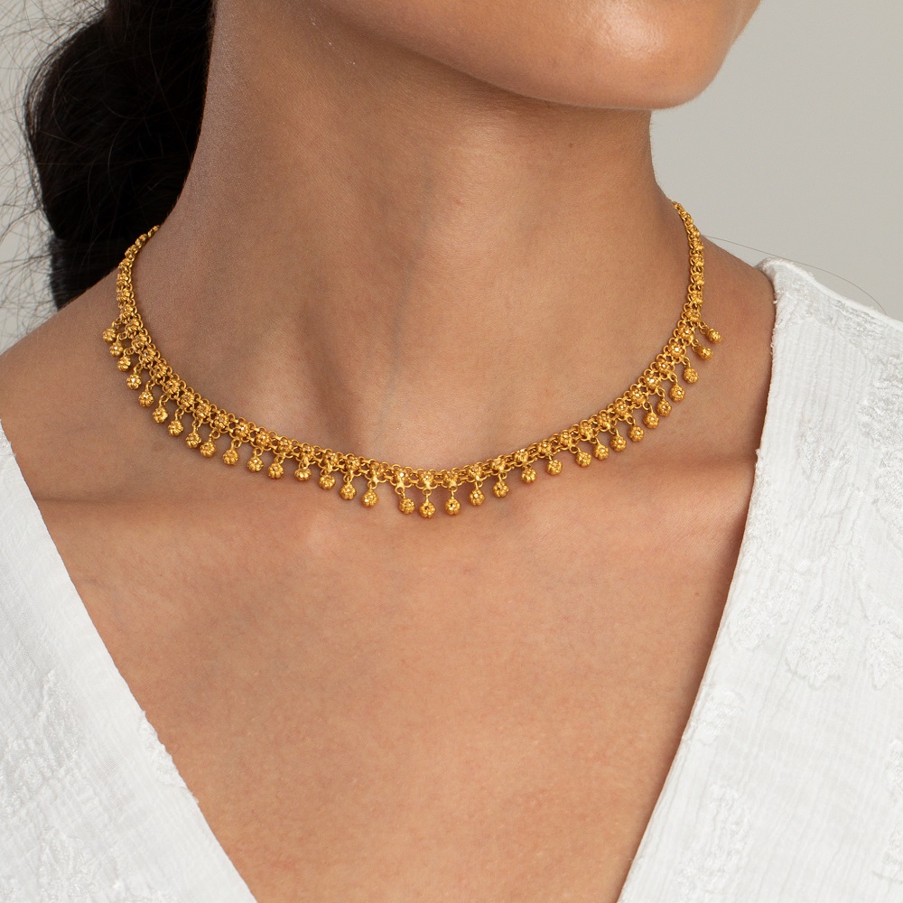 Fancy gold necklaces clearance