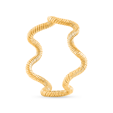 22ct Gold Wellenmuster Ring