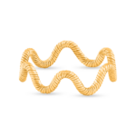 22ct Gold Wave Pattern Ring | Size J 1/2 22ct Gold Wave Pattern Ring | Size J 1/2