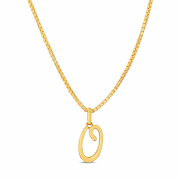 Initial O Pendant