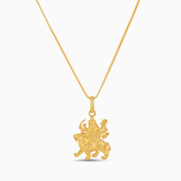 Durga MahaShakti-Anhänger aus reinem Gold - 22ct