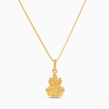 Lakshmi Lotus Grace Anhänger in 22ct Gold