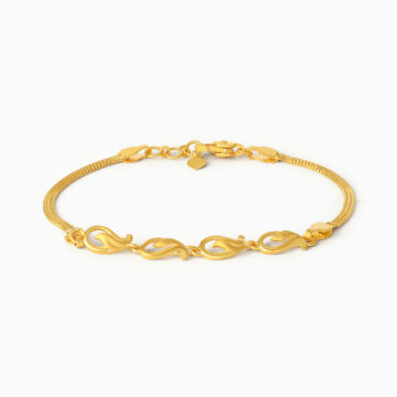 Flow Leaf Gold-Armband
