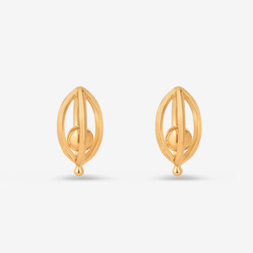 22ct Sunrise Gold Einzelner Elchi Ohrstecker